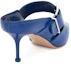 Purchase (W) Alexander McQueen 'Blue Buckle Punk' Pam memakai Tumit Biru. 709993WHSWD4394