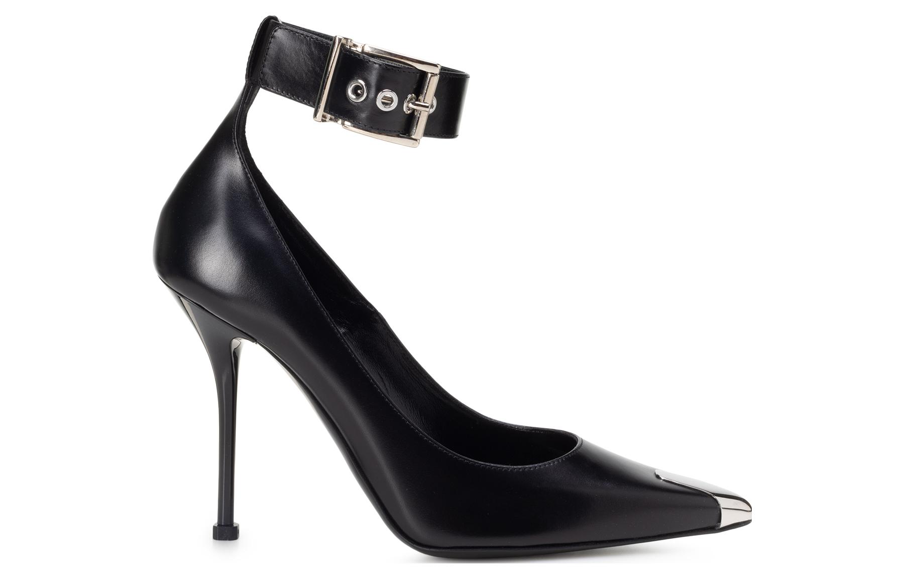 Lookbook (W) Alexander McQueen Pump 'Punk Cuero Negro' 709994WHSWD1081