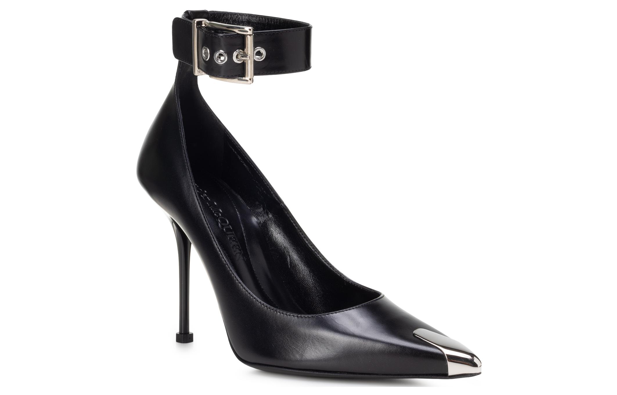 Shop (W) Alexander McQueen Pump 'Punk Cuero Negro' 709994WHSWD1081