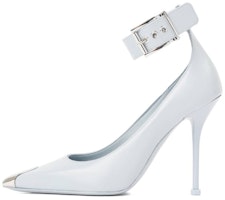 (Women) Alexander McQueen Pump 'Punk Stud Buckle Stiletto White' 709994WHSWD4559 (Women) Alexander McQueen Pump 'Punk Stud Buckle Stiletto White' 709994WHSWD4559