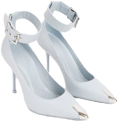 (W) Alexander McQueen Pam 'Punk Stud Buckle Stiletto Putih' 709994WHSWD4559 Lookbook (W) Alexander McQueen Pam 'Punk Stud Buckle Stiletto Putih' 709994WHSWD4559