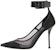 (W) Alexander McQueen Pump Hitam 'Punk Mesh Pointed Stiletto' 744476W4AB21000