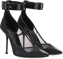 Lookbook (W) Alexander McQueen Tacón Negro 'Punk Mesh de Punta y Tacón de Aguja' 744476W4AB21000