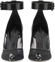 Shop (W) Alexander McQueen Tacón Negro 'Punk Mesh de Punta y Tacón de Aguja' 744476W4AB21000