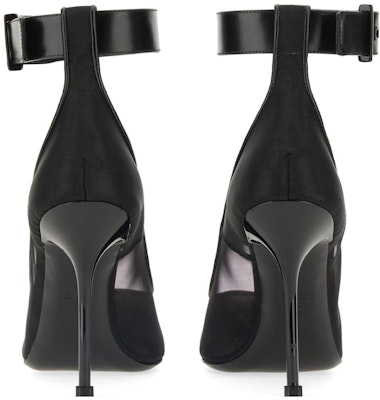 (Women) Alexander McQueen Pump Black 'Punk Mesh Pointed Stiletto' 744476W4AB21000 Purchase (Women) Alexander McQueen Pump Black 'Punk Mesh Pointed Stiletto' 744476W4AB21000