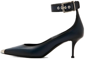 (Women) Alexander McQueen Punk 'Coal Grey Leather' 709995WHU321162 (Women) Alexander McQueen Punk 'Coal Grey Leather' 709995WHU321162