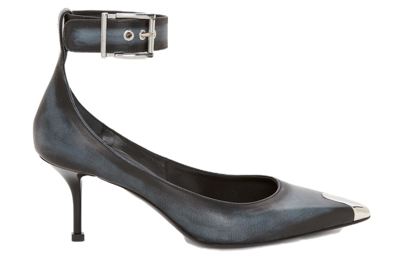 Order (Women) Alexander McQueen Punk 'Coal Grey Leather' 709995WHU321162
