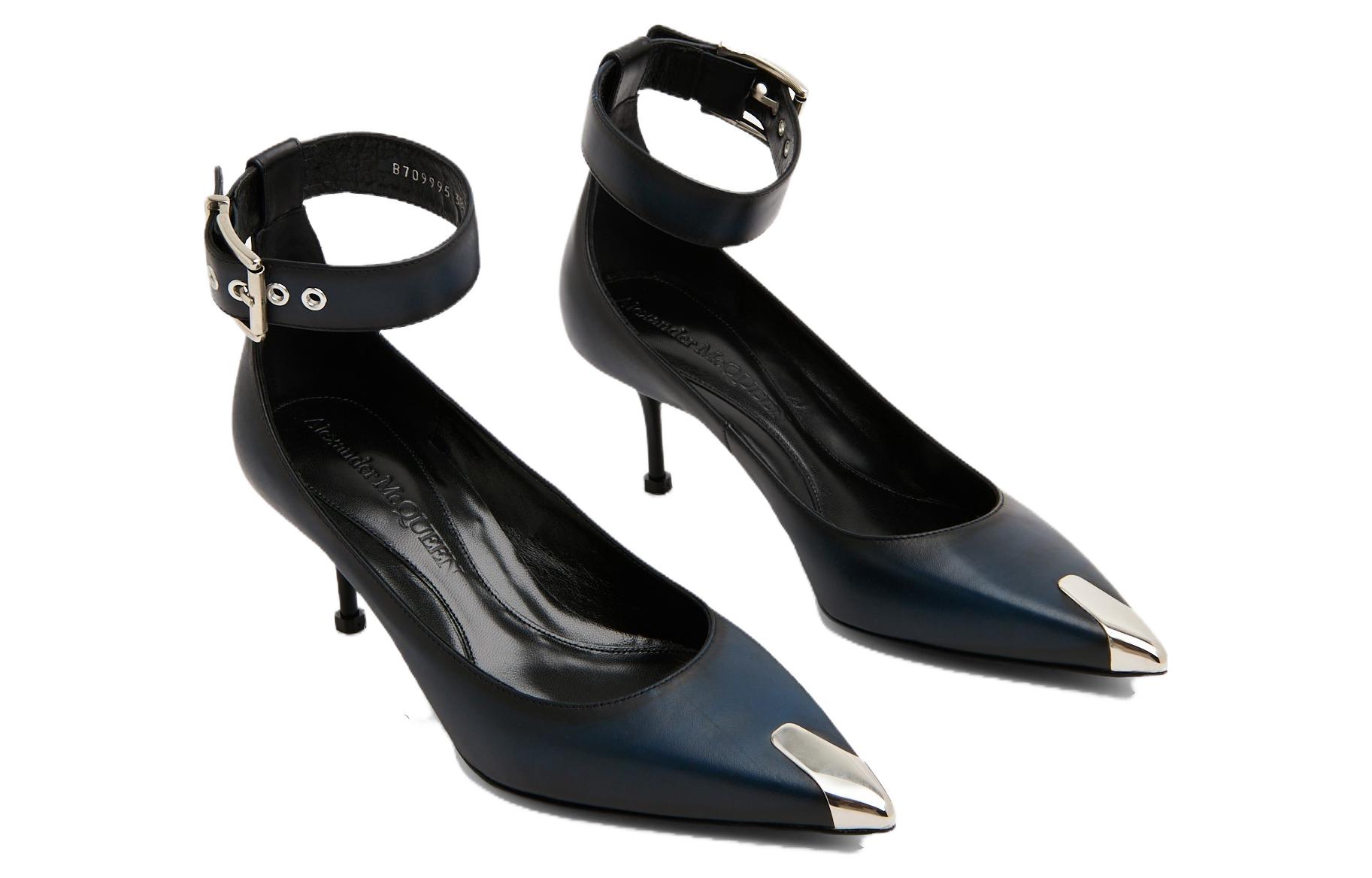 Lookbook (Women) Alexander McQueen Punk 'Coal Grey Leather' 709995WHU321162