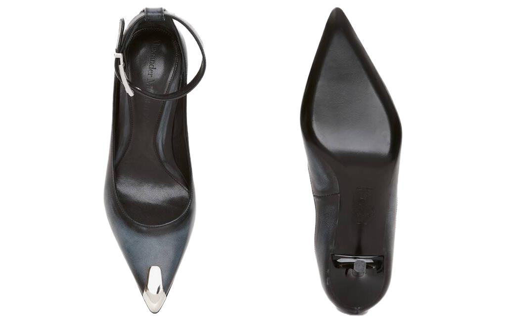 Purchase (Women) Alexander McQueen Punk 'Coal Grey Leather' 709995WHU321162