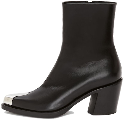 (Women) Alexander McQueen Punk Boot 'Black Silver' 709986-WIDY1-1081 Buy (Women) Alexander McQueen Punk Boot 'Black Silver' 709986-WIDY1-1081