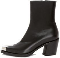 (Women) Alexander McQueen Punk Boot 'Black Silver' 709986-WIDY1-1081 (Women) Alexander McQueen Punk Boot 'Black Silver' 709986-WIDY1-1081
