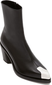 Alexander McQueen亞歷山大麥昆 皮革 舒適簡約 短筒靴 7cm 女款 黑色 Order Alexander McQueen亞歷山大麥昆 皮革 舒適簡約 短筒靴 7cm 女款 黑色