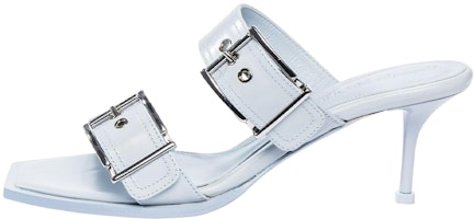 (Women) Alexander McQueen Punk Buckle 'Grey Leather' 709991WHSWD4559 (Women) Alexander McQueen Punk Buckle 'Grey Leather' 709991WHSWD4559