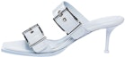 Buy (W) Alexander McQueen Punk Buckle 'Kulit Kelabu' 709991WHSWD4559