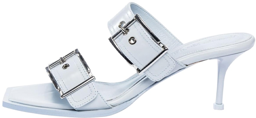 (Women) Alexander McQueen Punk Buckle 'Grey Leather' 709991WHSWD4559 Buy (Women) Alexander McQueen Punk Buckle 'Grey Leather' 709991WHSWD4559