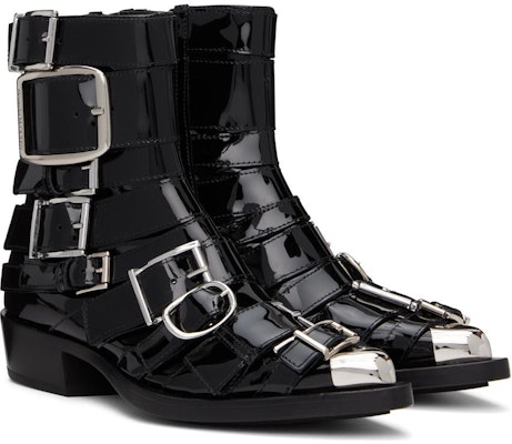 (Women) Alexander McQueen Punk Buckle Boots 'Black Silver' 718853WHJUM1081 Lookbook (Women) Alexander McQueen Punk Buckle Boots 'Black Silver' 718853WHJUM1081