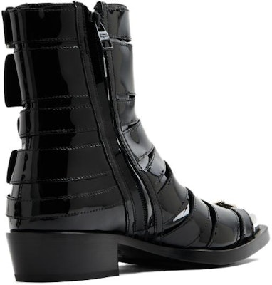 (Women) Alexander McQueen Punk Buckle Boots 'Black Silver' 718853WHJUM1081 Shop (Women) Alexander McQueen Punk Buckle Boots 'Black Silver' 718853WHJUM1081