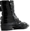 Shop (W) Alexander McQueen Punk Buckle Boots 'Hitam Perak' 718853WHJUM1081