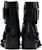 (W) Alexander McQueen Punk Buckle Boots 'Hitam Perak' 718853WHJUM1081