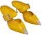 (W) Alexander McQueen Punk Buckle Mule Tumit Tinggi 'Kuning' 709993WHSWD7097