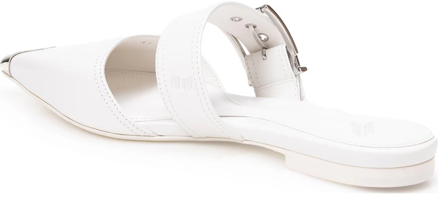 (Women) Alexander McQueen Punk Leather Flat 'Ivory' 733188WHSWD9359 Purchase (Women) Alexander McQueen Punk Leather Flat 'Ivory' 733188WHSWD9359