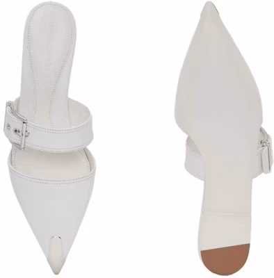 (Women) Alexander McQueen Punk Leather Flat 'Ivory' 733188WHSWD9359 Details for (Women) Alexander McQueen Punk Leather Flat 'Ivory' 733188WHSWD9359
