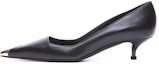 Buy (W) Alexander McQueen Kasut Tumit Tinggi 'Black Stiletto' Kulit Punk 757496WIEA11081