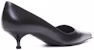 (W) Alexander McQueen Kasut Tumit Tinggi 'Black Stiletto' Kulit Punk 757496WIEA11081