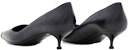 (W) Alexander McQueen Kasut Tumit Tinggi 'Black Stiletto' Kulit Punk 757496WIEA11081