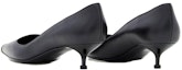 Purchase (W) Alexander McQueen Kasut Tumit Tinggi 'Black Stiletto' Kulit Punk 757496WIEA11081