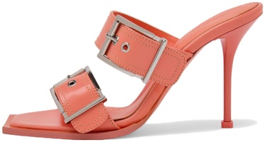 (Women) Alexander McQueen Punk Leather Slide 'Apricot' 709990WHSWD7876 (Women) Alexander McQueen Punk Leather Slide 'Apricot' 709990WHSWD7876