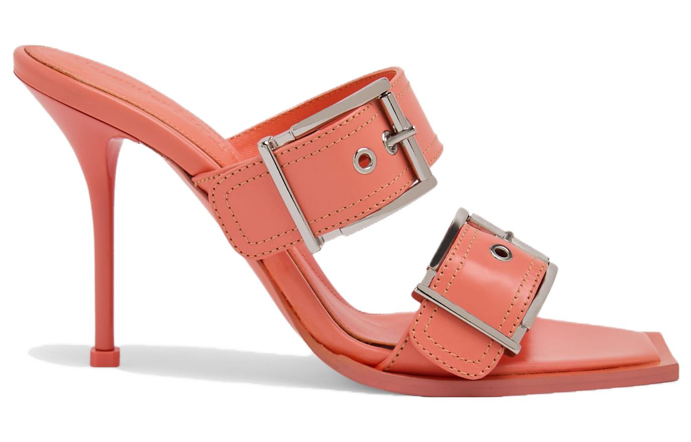 Order (Women) Alexander McQueen Punk Leather Slide 'Apricot' 709990WHSWD7876