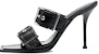 (W) Alexander McQueen Punk Leather Slide 'Fesyen Hitam' 709990WHSWD1081