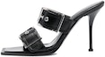Buy (W) Alexander McQueen Punk Leather Slide 'Fesyen Hitam' 709990WHSWD1081