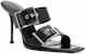 (W) Alexander McQueen Punk Leather Slide 'Fesyen Hitam' 709990WHSWD1081
