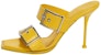 (W) Alexander McQueen Punk Selipar Kulit 'Fesyen Kuning' 709990WHSWD7097