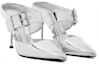 Shop (W) Alexander McQueen Punk Kasut Bertumit Logam 'Perak' 780791W4WG18100