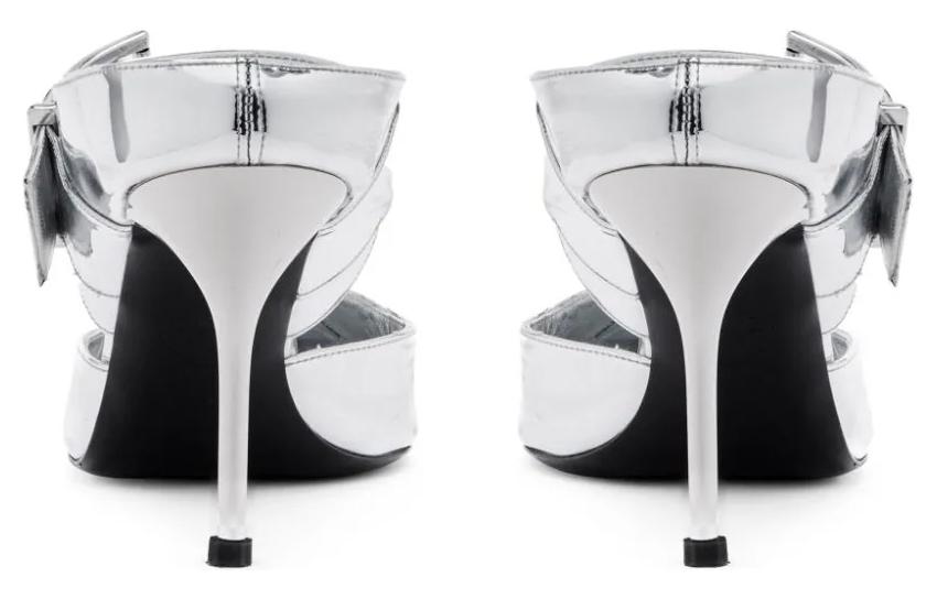 Purchase (Women) Alexander McQueen Punk Metallic Mules 'Silver' 780791W4WG18100