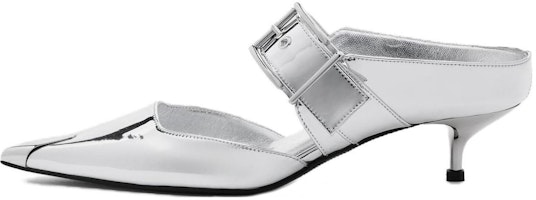 (Women) Alexander McQueen Punk Mules 'Silver' 780794W4WG18100 (Women) Alexander McQueen Punk Mules 'Silver' 780794W4WG18100