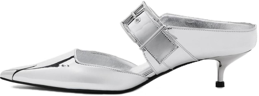 (Women) Alexander McQueen Punk Mules 'Silver' 780794W4WG18100 Buy (Women) Alexander McQueen Punk Mules 'Silver' 780794W4WG18100