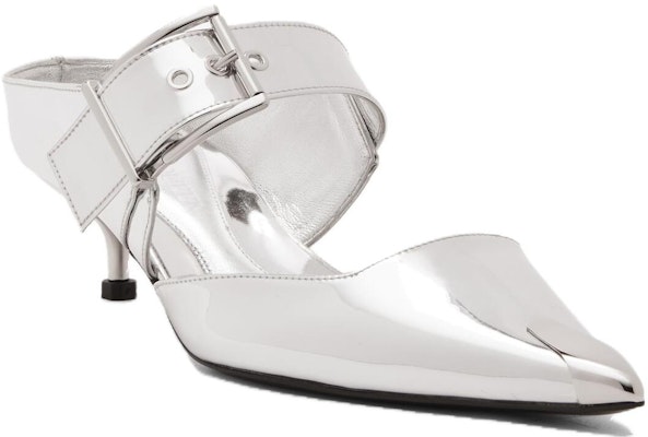 (Women) Alexander McQueen Punk Mules 'Silver' 780794W4WG18100 Order (Women) Alexander McQueen Punk Mules 'Silver' 780794W4WG18100