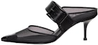 Buy (W) Alexander McQueen Punk Punk Hitam 'Buckle Open-Heel' 744485W4AB21000