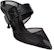 (W) Alexander McQueen Punk Punk Hitam 'Buckle Open-Heel' 744485W4AB21000