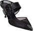 Lookbook (W) Alexander McQueen Punk Punk Hitam 'Buckle Open-Heel' 744485W4AB21000