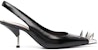 (W) Alexander McQueen Punk Stud 'Stiletto Hitam' 651709WHV7B1081