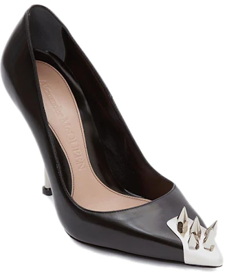 Alexander McQueen 亞歷山大·麥昆 Punk Stud Pump 時尚尖頭細跟高筒鞋 女款 黑 Lookbook Alexander McQueen 亞歷山大·麥昆 Punk Stud Pump 時尚尖頭細跟高筒鞋 女款 黑