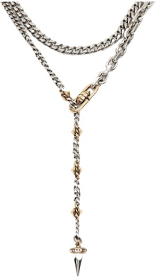 (W) Alexander McQueen 女士朋克鉚釘復古銀項鍊 718260J160Z7590 Lookbook (W) Alexander McQueen 女士朋克鉚釘復古銀項鍊 718260J160Z7590