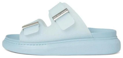 (Women) Alexander McQueen PVC Buckle Detail Round Toe Platform 'Light Blue' 708098W4U734628 (Women) Alexander McQueen PVC Buckle Detail Round Toe Platform 'Light Blue' 708098W4U734628