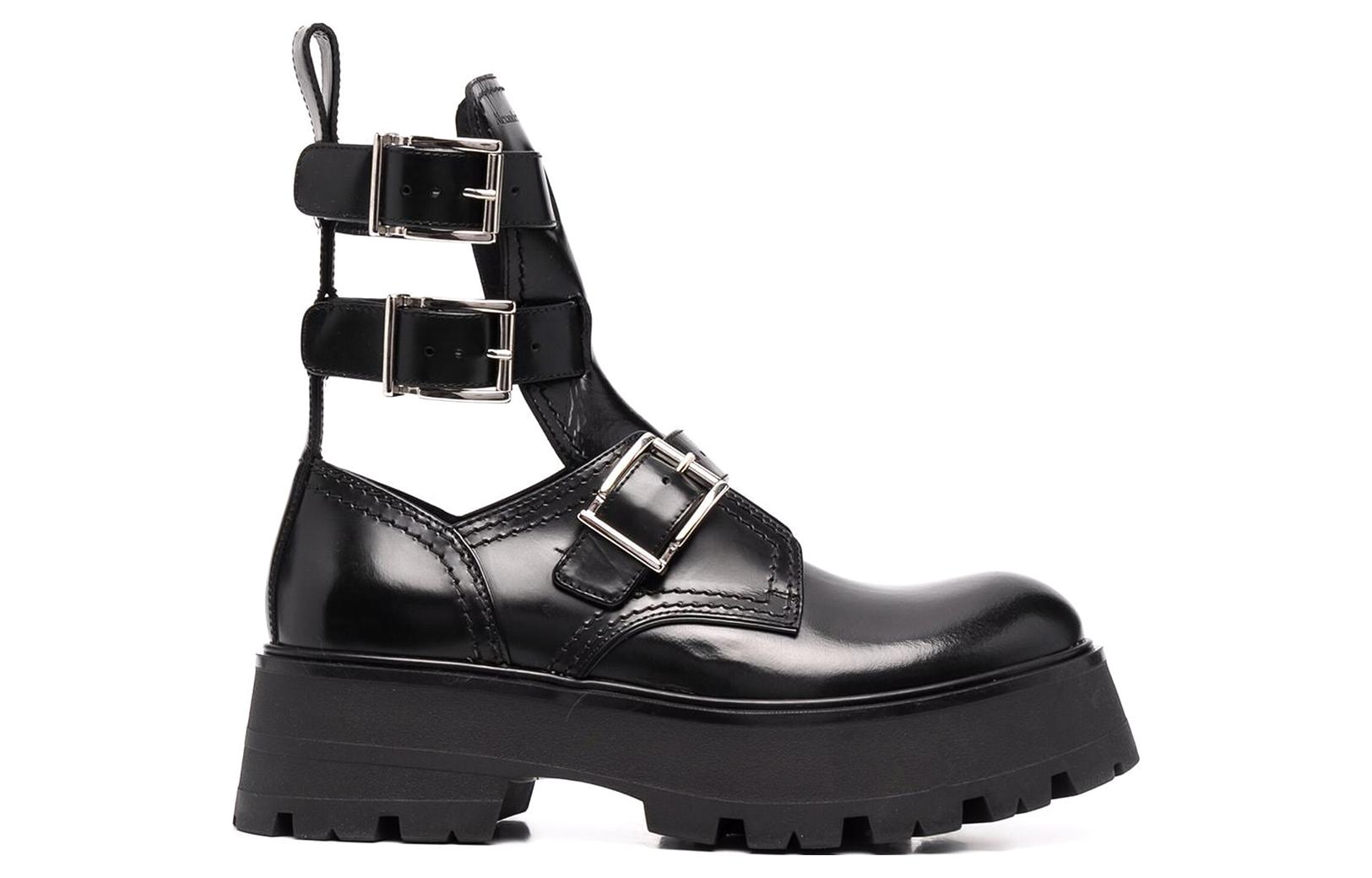 Order (W) Bota Alexander McQueen Rave Buckle 'Negra' 700078WIC631081