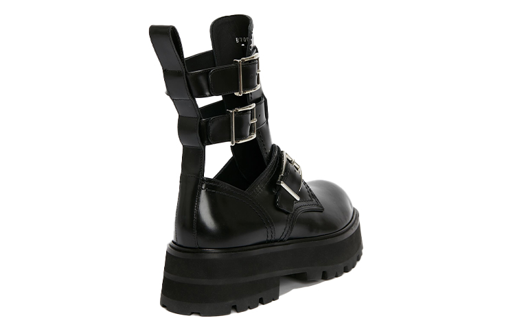 Purchase (W) Bota Alexander McQueen Rave Buckle 'Negra' 700078WIC631081